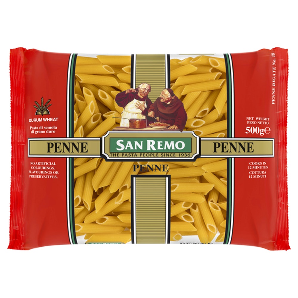 San Remo Penne 500g – Vegan District Malaysia