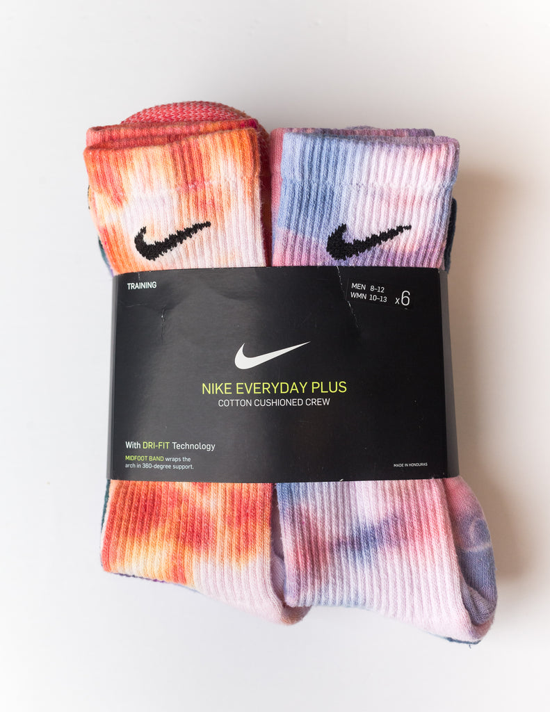 Nike Everyday 6 Pack Assorted Tie Dye 