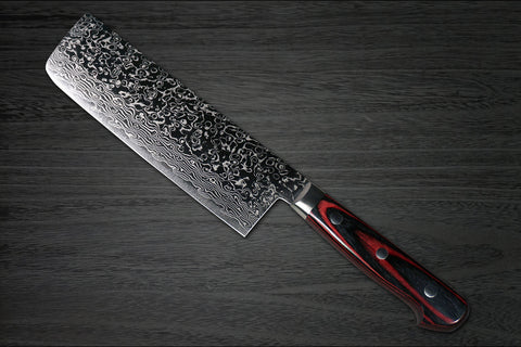 Kintaro VG-10 Nakiri 165mm or 6.5" Nickel Damascus