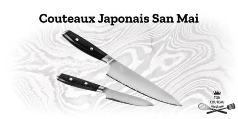 Les couteaux de cuisine japonais san mai