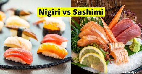 Unterschied zwischen Nigiri und japanischem Sashimi