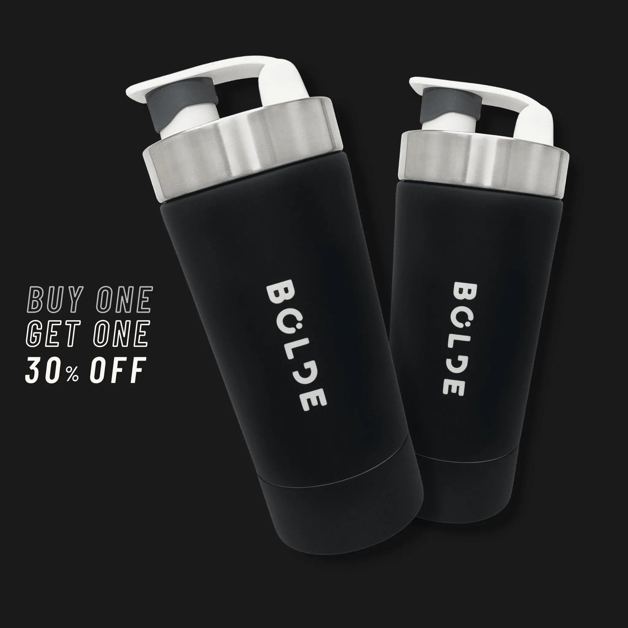 BOLDE Bottle 2 Pack Black & Black