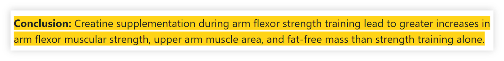 Effects of oral creatine supplementation on muscular strength and body composition