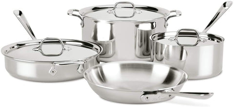 All Clad D3 Stainless Steel 14 Piece Set — KitchenKapers