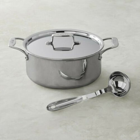 All-clad D5 6 qt SS stock pot w/lid & D5 4 qt Sauce pan w/lid – Capital  Cookware