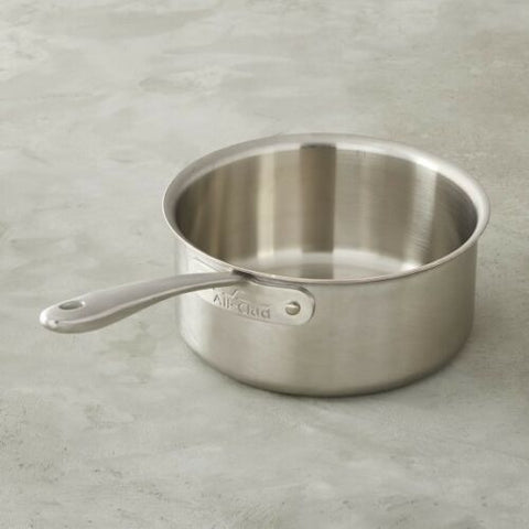 All-Clad 3-Quart D5 Brushed Sauce Pan WITHOUT Lid - Second Quality