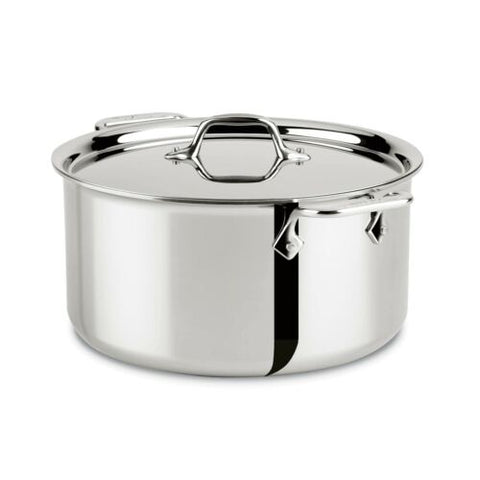 All-Clad 4203 Stainless Steel Tri-Ply Bonded Dishwasher Safe Sauce Pan with  Lid / Cookware, 3-Quart, Silver 