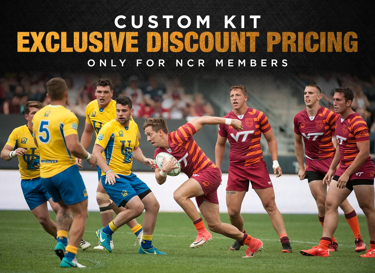 Rhino Rugby Custom Uniforms for National Collegiate Rugby