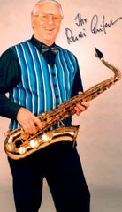 Arranger Rudi Seifert with his favorite instrument, the saxophone