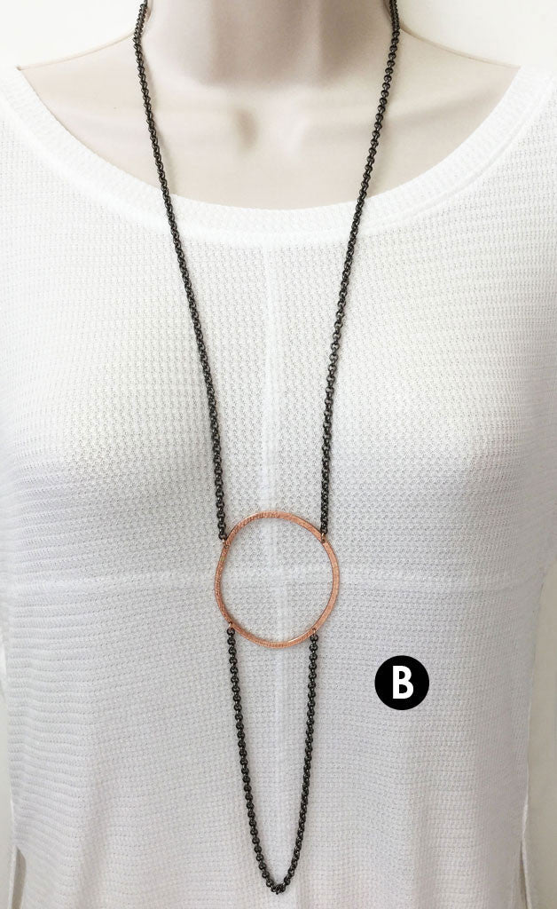 Rolo Hoop Necklace (N1371)