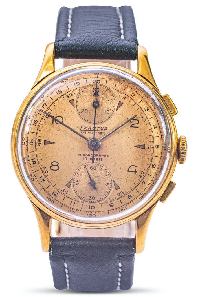 Vintage Exactus Antimagnetic Chronograph – Counting Time Watch Purveyors