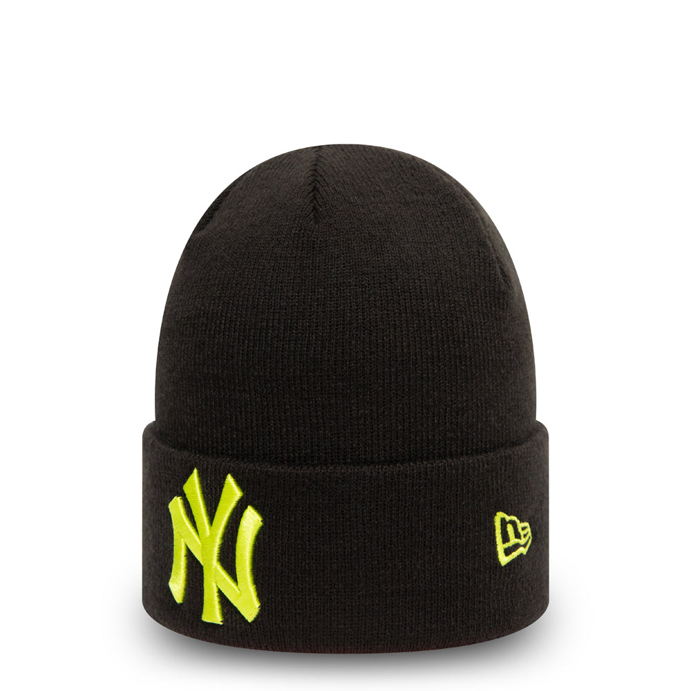 Bonnet MLB New Era League Essential Cuff Knit New York Yankees Noir
