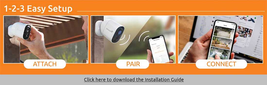 Wireless outdoor camera installation