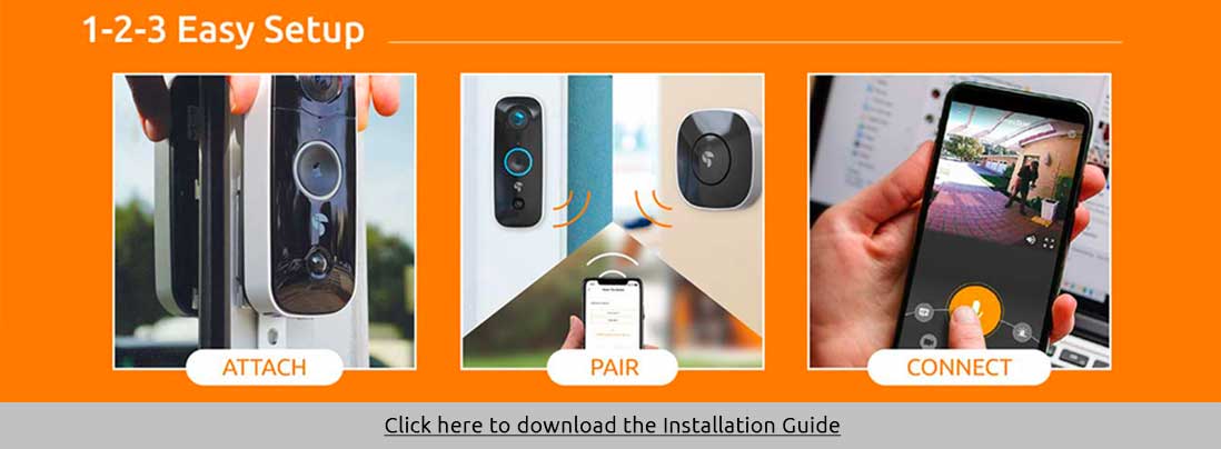 Toucan Wireless Video Doorbell, Includes Chime and New Improved