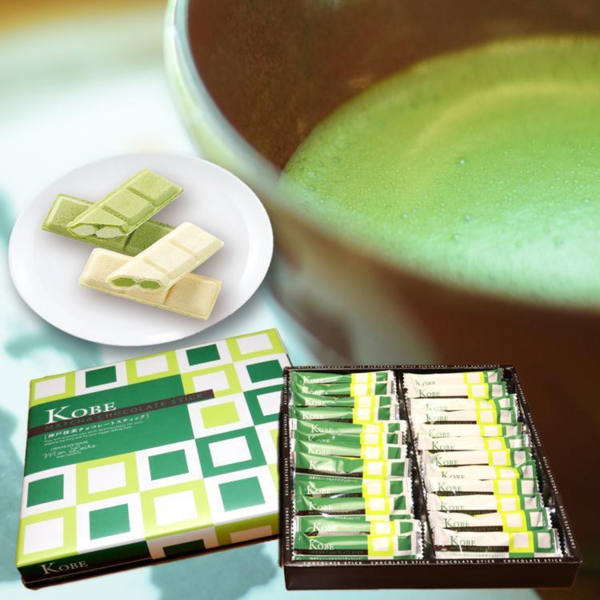 神戸抹茶チョコレートスティック (24個入)袋付き【モンロワール