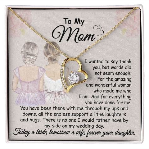 Necklace for Mom - Gifts for Mom from Daughter, 18K Yellow Gold Finish / Standard Box