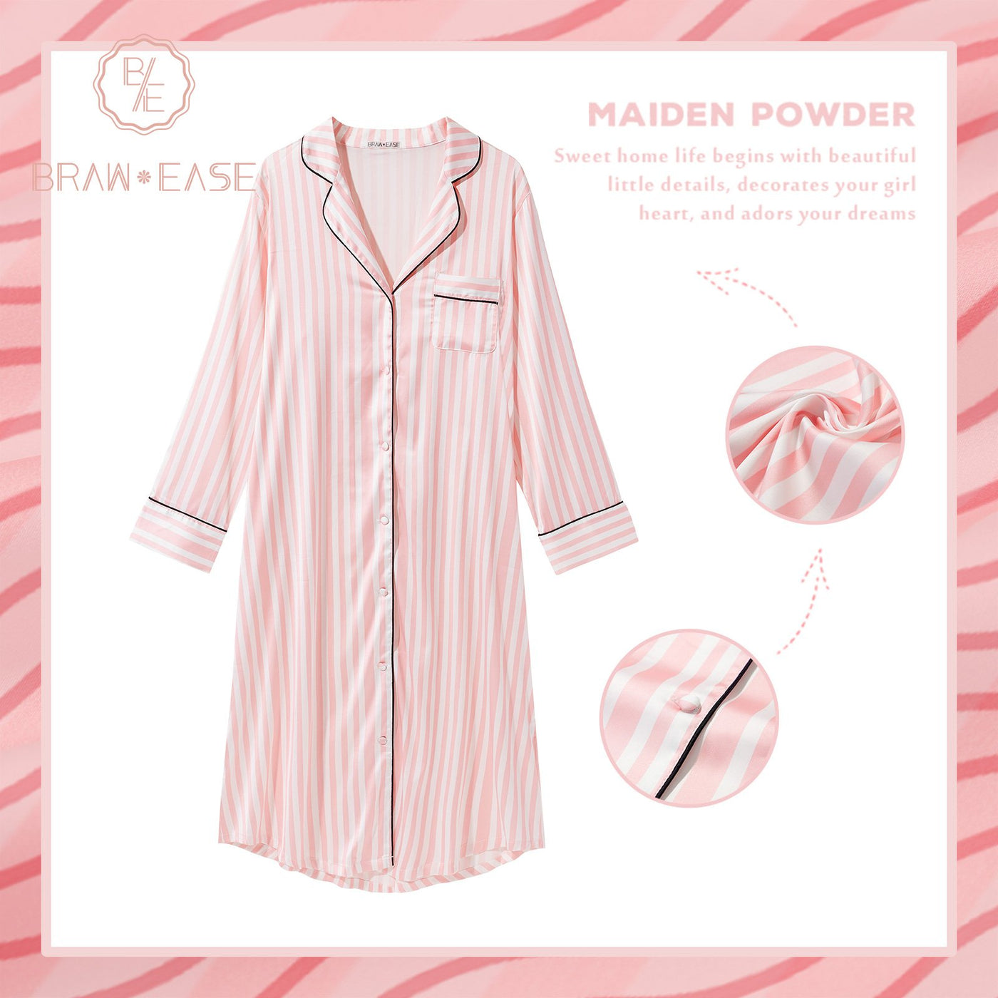 button up nightgown