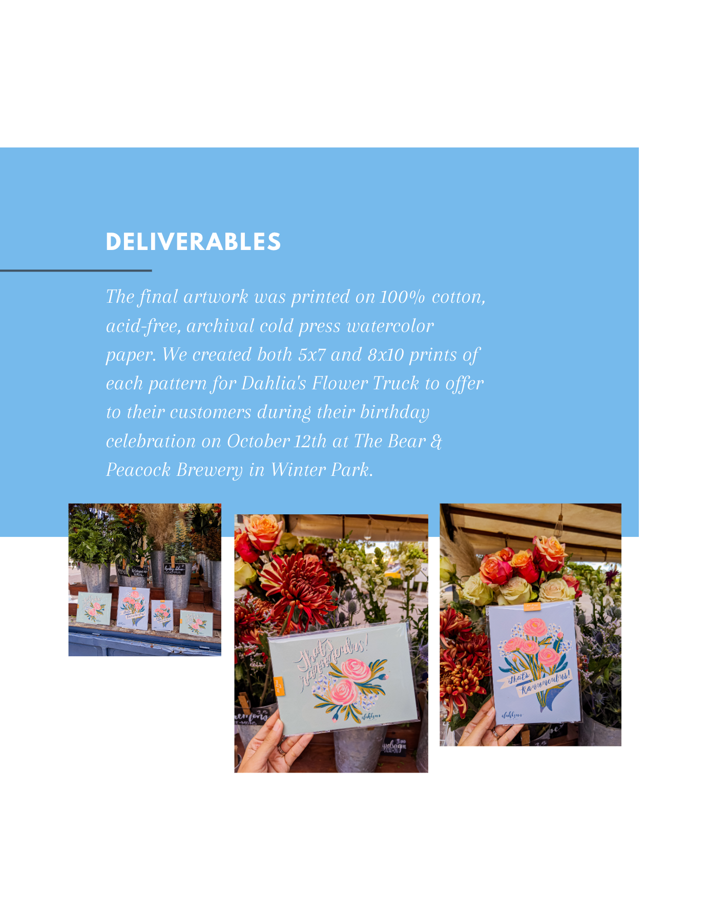 Curated Dry Goods and Dahlia's Flower Truck Collaboration