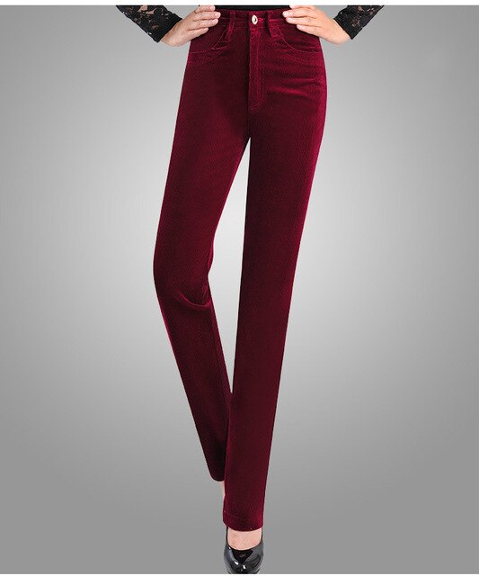 red cord trousers womens