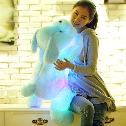 glow in the dark dog puppy plush toy