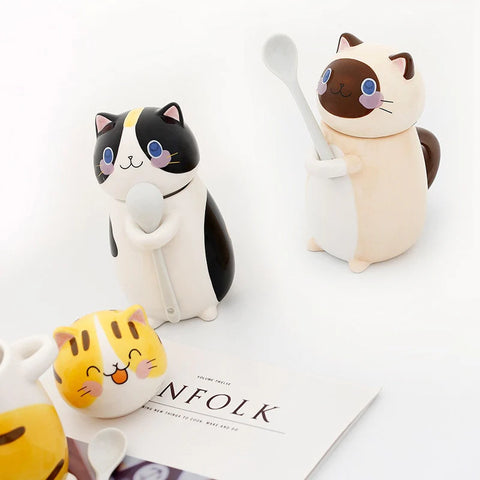 Cute Cat Ceramics Mug