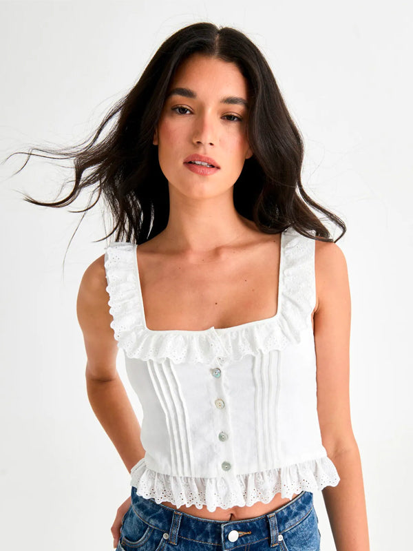 Jane Top Pointelle: Vintage White – Edge of Urge