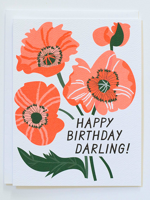 Happy Birthday Darling Bouquet Card