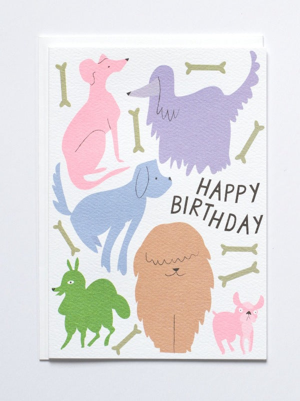 Happy Birthday Dogs Card