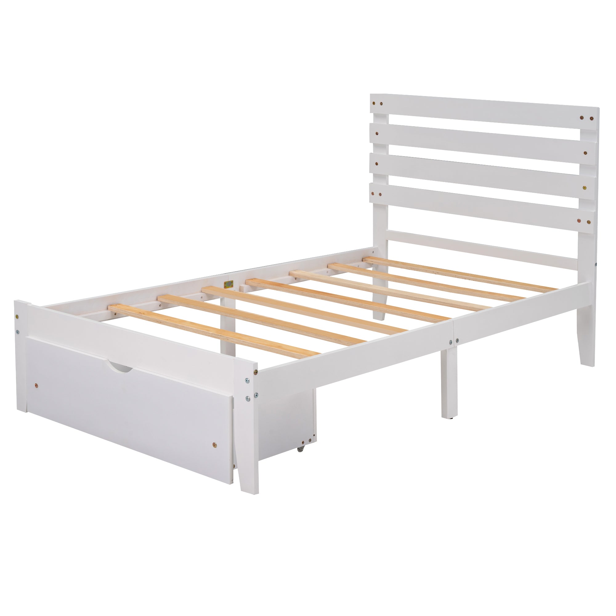 Geschatte AIDS Memo Queen Bed Frame for Kids Adults, Upgrade Pine Wood Bed Frame with Head -  Uhomepro