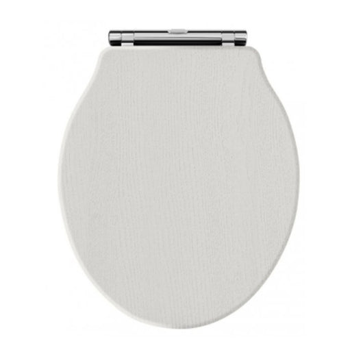  Chancery Soft Close Toilet Seat Chrome Hinges - Timeless Sand