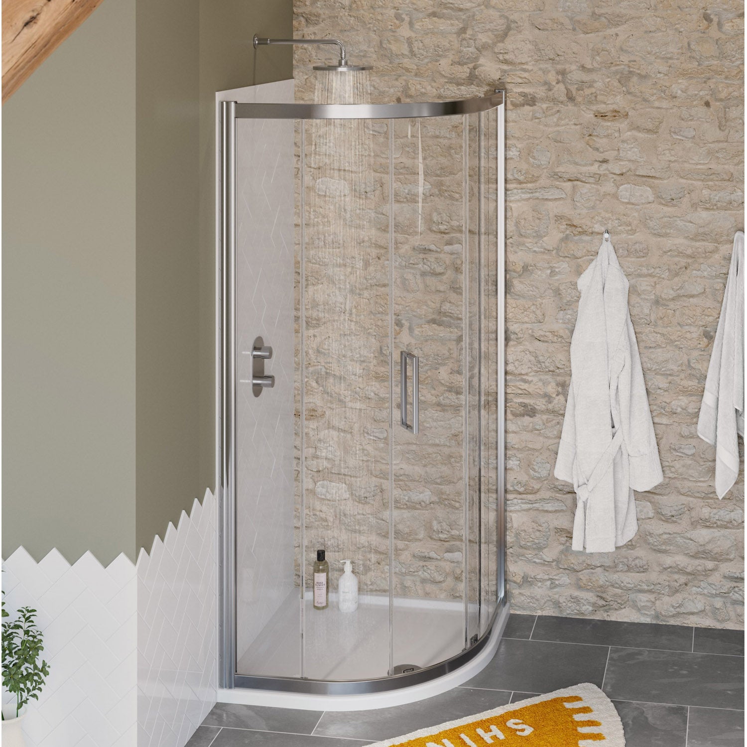 Lakes Coastline Sorong 800mm Single Door Quadrant Shower Enclosure