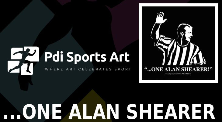 Alan Shearer print - The Story behind visual