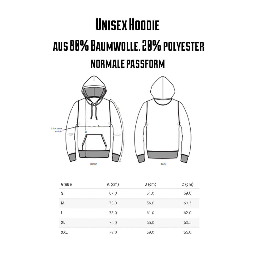Unisex two-tone hoodie