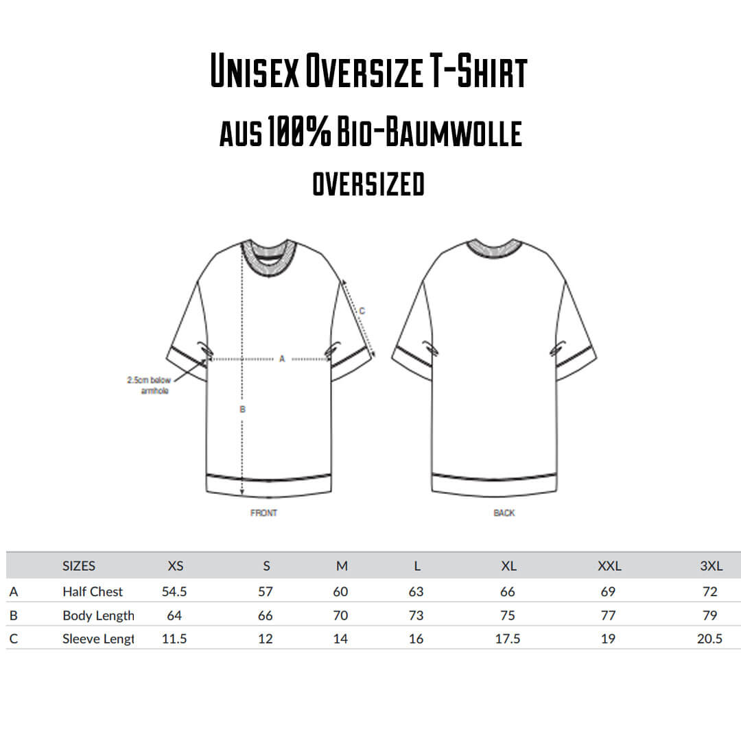 Oversized t-shirt unisex