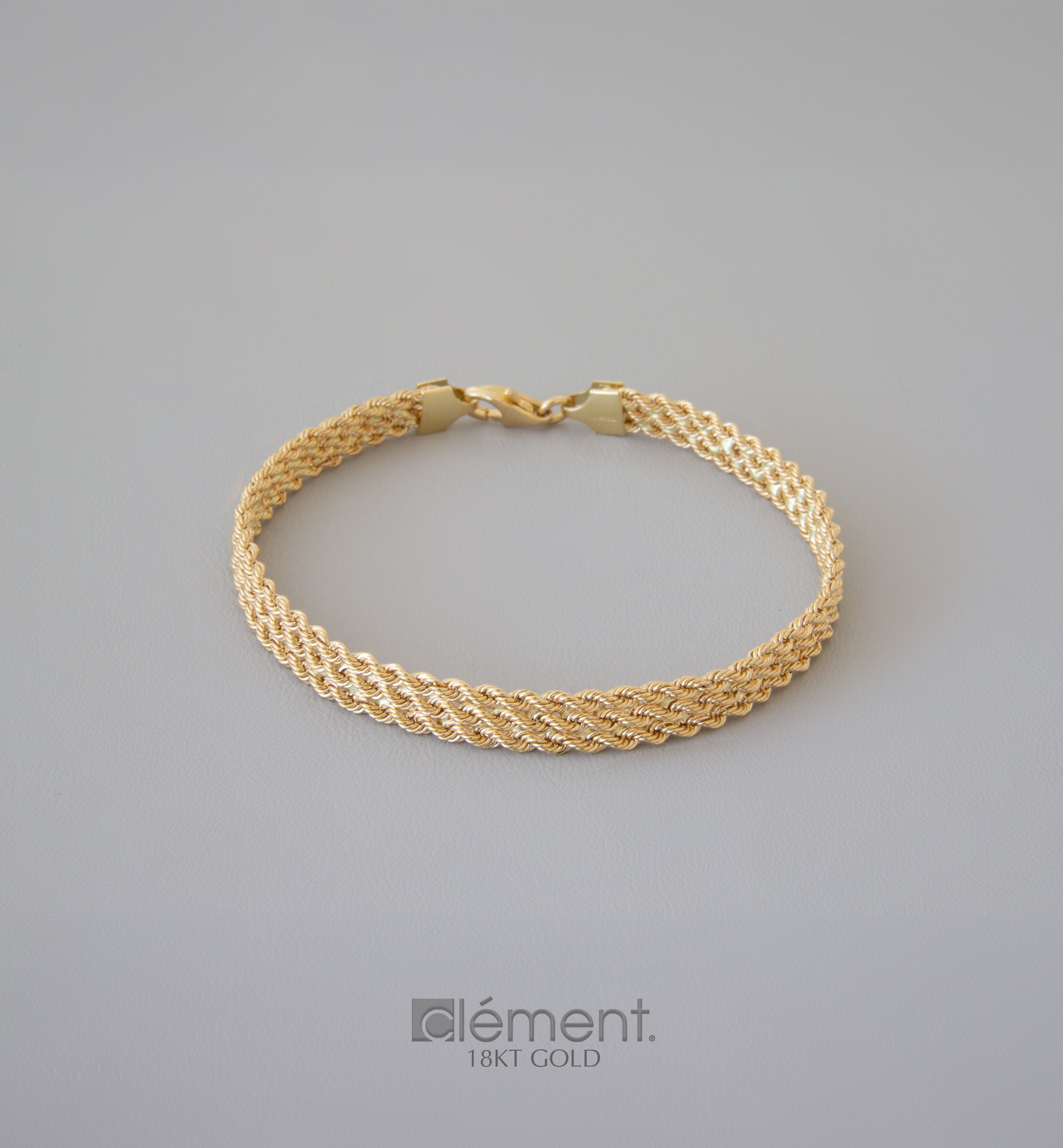 18ct Yellow Gold Rope Bracelet