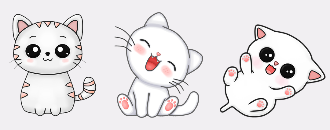 Comment Dessiner Un Chat Kawaii Chat Bada