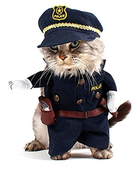 Costume Pour Chat Police Chat Bada