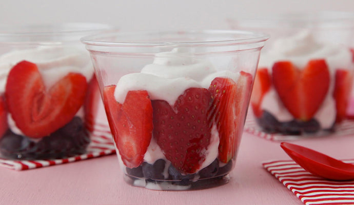 Heart shaped desserts