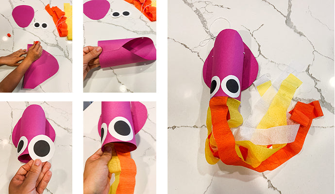 Step-by-Step instructions for make your own Squid Windsock