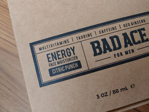 BAD ACE Energy Face Moisturizer Packaging Box