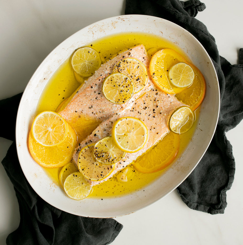 Olive Oil and Citrus Baked Salmon with Fresh Herbs