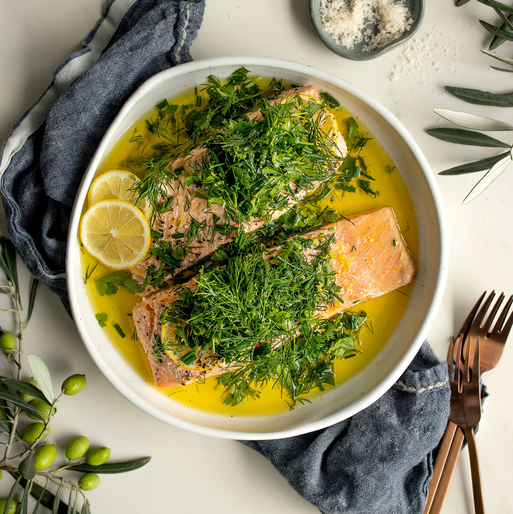 Olive Oil & Citrus Baked Salmon with Fresh Herbs