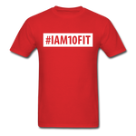 Load image into Gallery viewer, #IAM10FIT Unisex Tee - red
