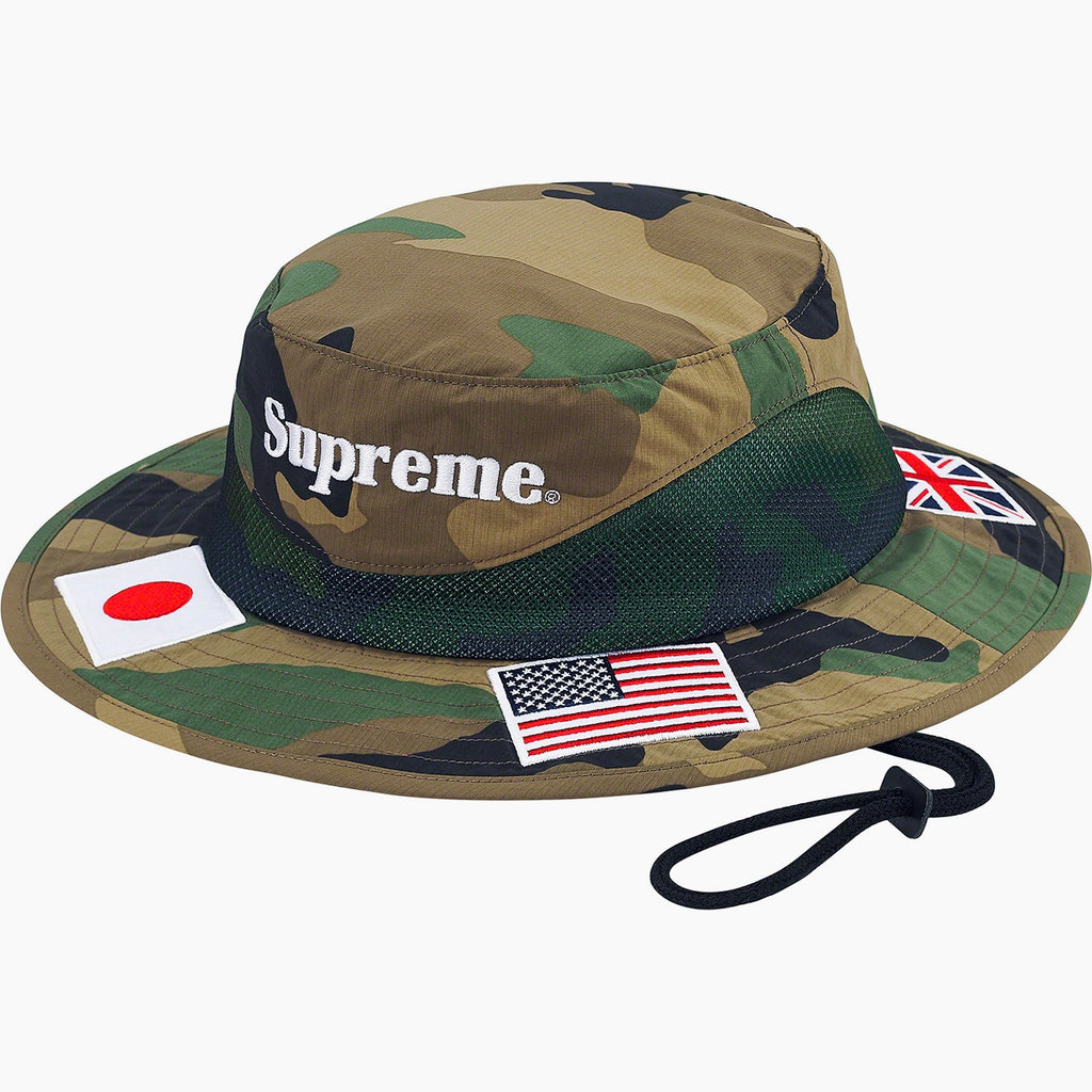 Supreme flags boonie tan S/M ハット シュプリーム帽子 - ハット