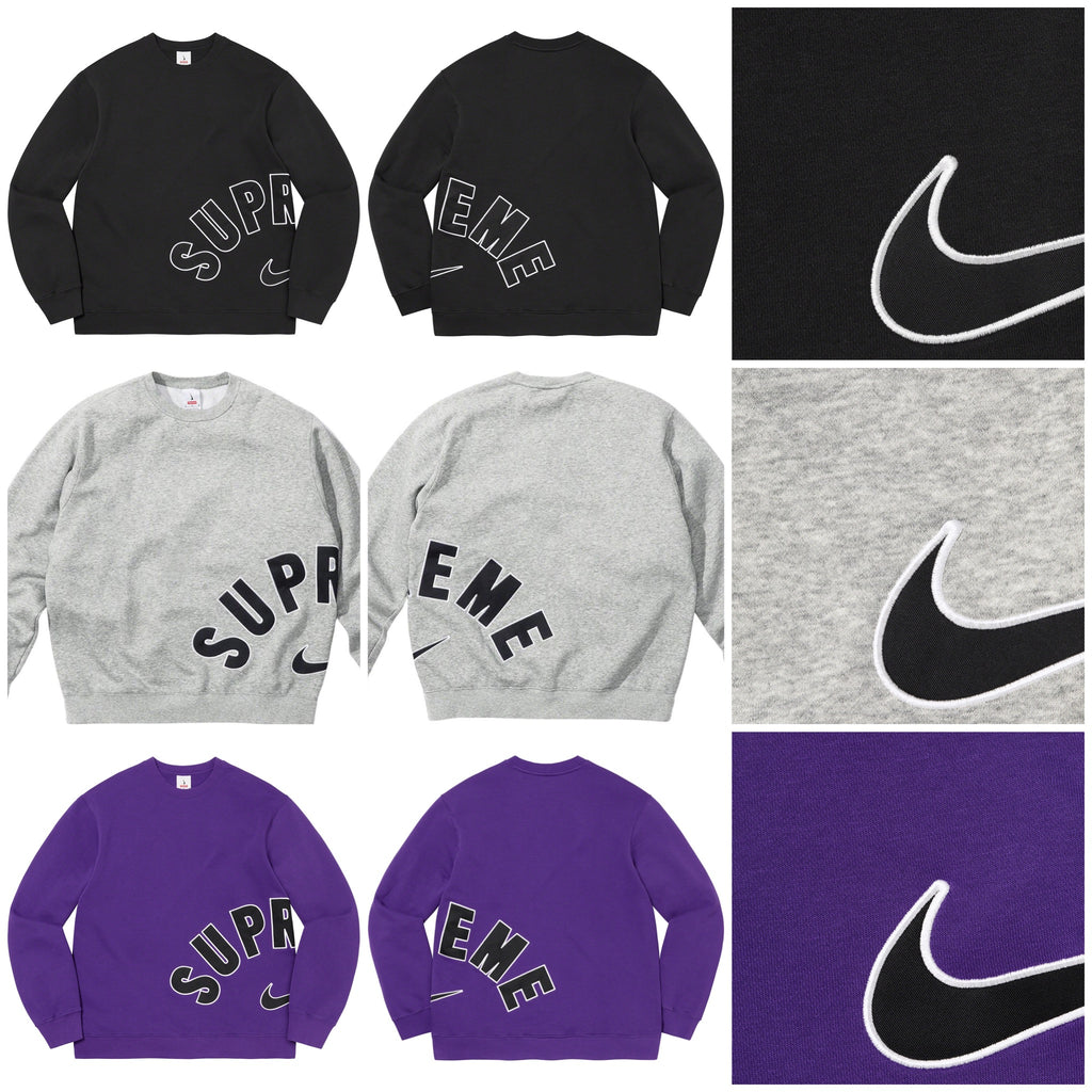 定番の冬ギフト Supreme Nike Arc Crewneck グレー ecousarecycling.com