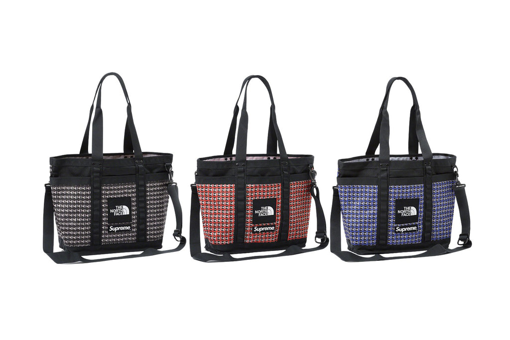 supreme the north face studded explore utility tote