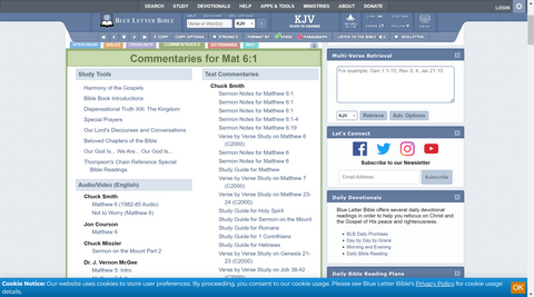 Blue Letter Bible commentaries lookup