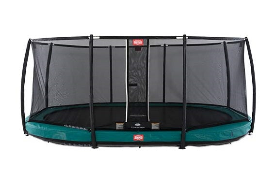 1) Grand Champion Deluxe In-Ground 17FT Trampoline – Galaxy Trampolines