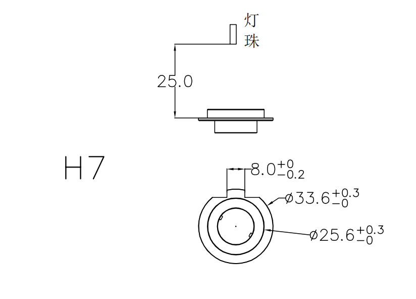 h7 bulb holder