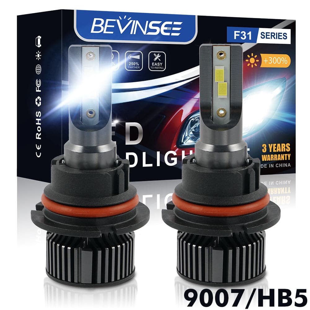 S550 9005 HB3 LED Headlights Bulbs High Beam White Lamp 6000K
